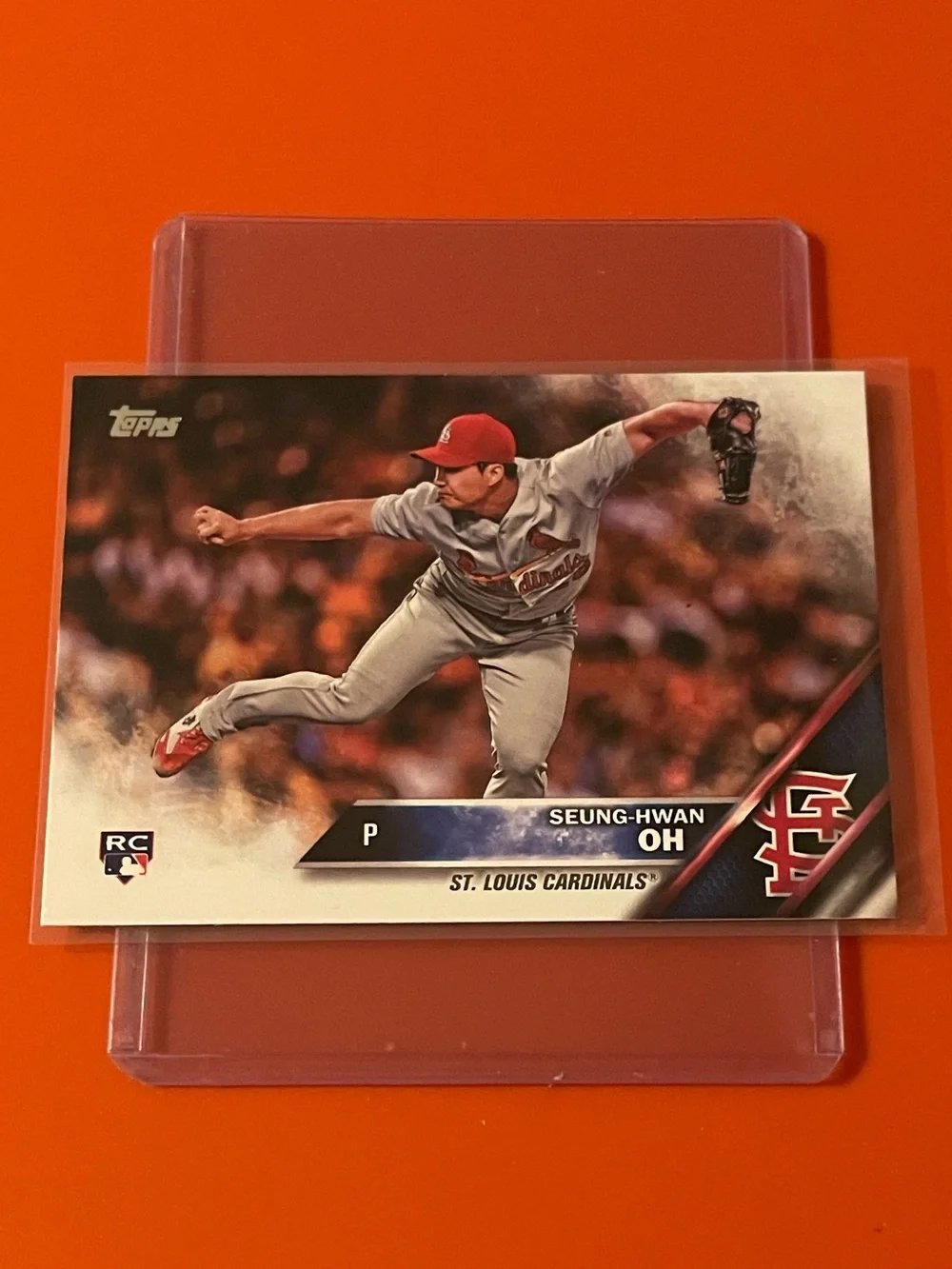 Seung-Hwan Oh #US258 [Rookie] 2016 Topps Baseball Trading Card